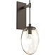 Meteo LED LED 8.1 inch Flat Bronze Indoor Sconce Wall Light, Tempo Nebula