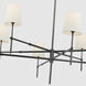 Thomas O'Brien Bryant LED 60 inch Bronze Two Tier Chandelier Ceiling Light, Grande