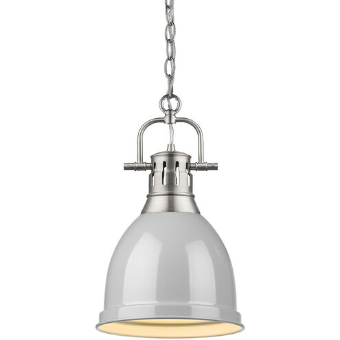 Duncan 1 Light 9 inch Pewter Mini Pendant Ceiling Light