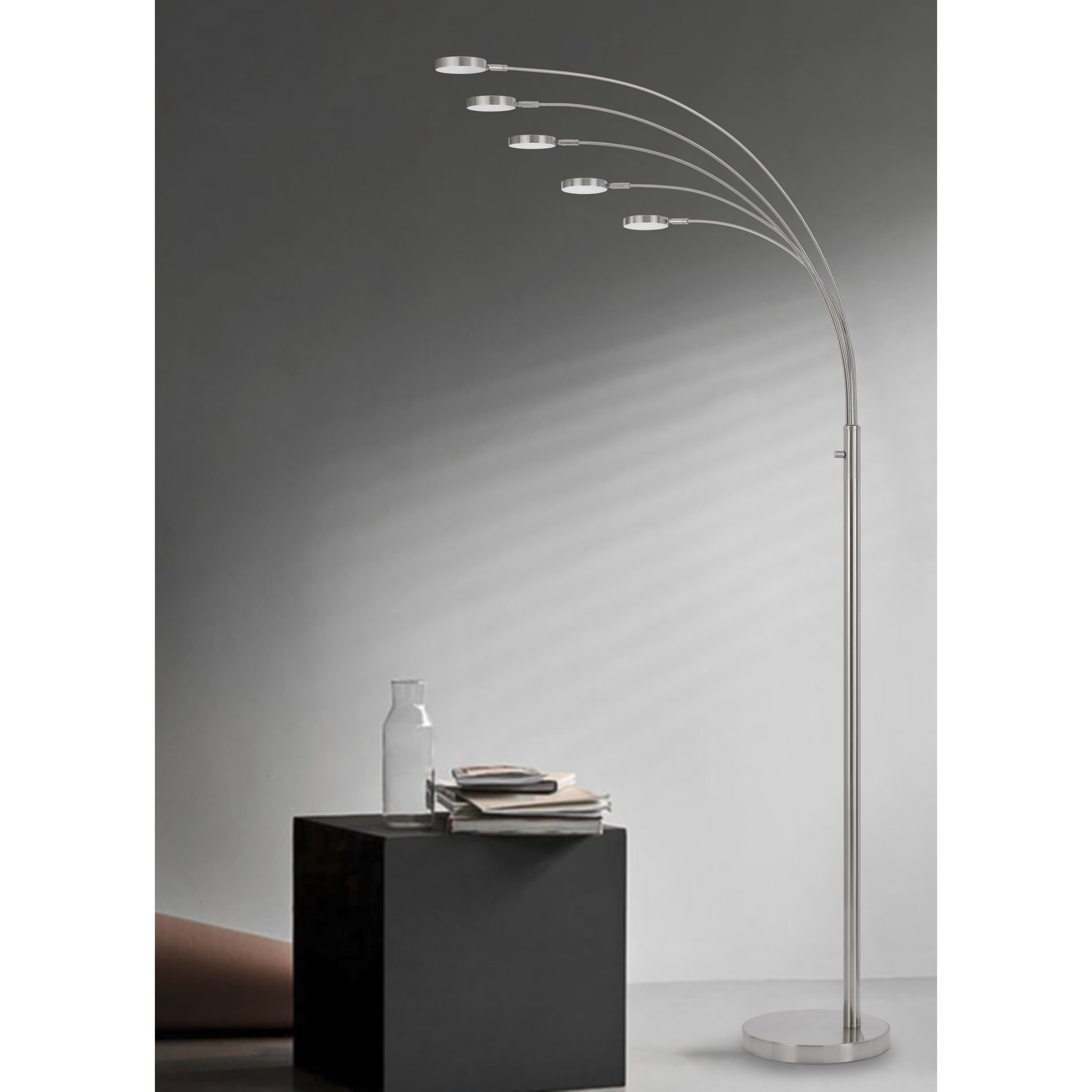 Brushed steel lamp shop