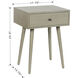 Arthur 23.5 X 17.75 inch Restoration Gray End/Side Table