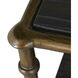 Reese 38.5 X 32.5 inch Cerused Forest Black and Dark Antique Brass Nightstand