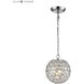 Luminary 1 Light 8 inch Clear with Chrome Mini Pendant Ceiling Light