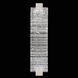 Terra Wall Sconce Wall Light in Silver, Rake Cast Glass