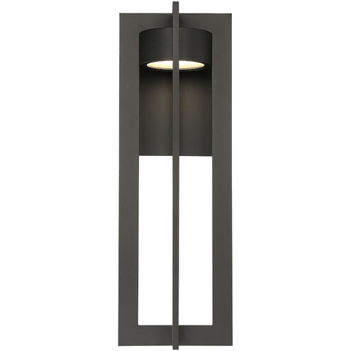 Chamber LED 25 inch Bronze Outdoor Wall Light, dweLED
