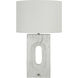 Scriba 27.5 inch Textured Matte White Table Lamp Portable Light