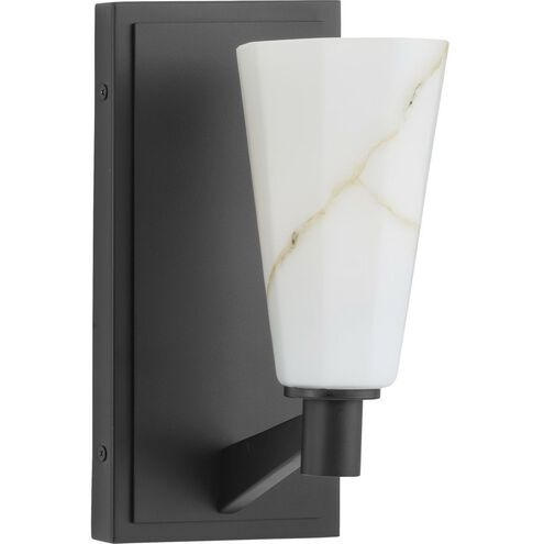 Tosca 1 Light 6 inch Matte Black Wall Bracket Wall Light, Design Series
