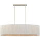 Sophie 3 Light 48 inch White Coral Linear Chandelier Ceiling Light