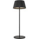 Dario 14.75 inch 3 watt Black Table Lamp Portable Light