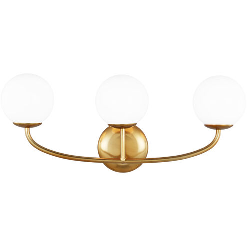 AERIN Galassia 3 Light 23 inch Burnished Brass Vanity Light Wall Light