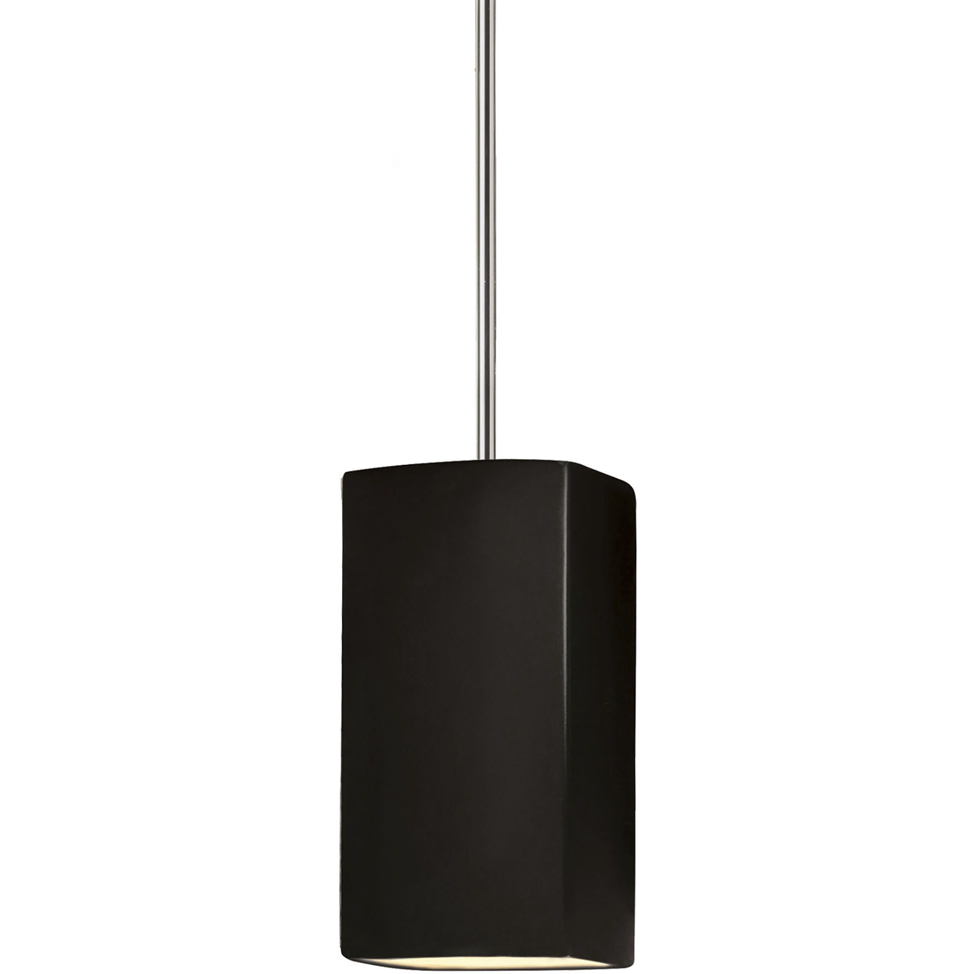 Radiance Collection LED 5.5 inch Carbon Matte Black with Dark Bronze Pendant Ceiling Light