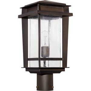 Easton 1 Light 18.5 inch Oiled Bronze Outdoor Post Lantern, Quorum Home