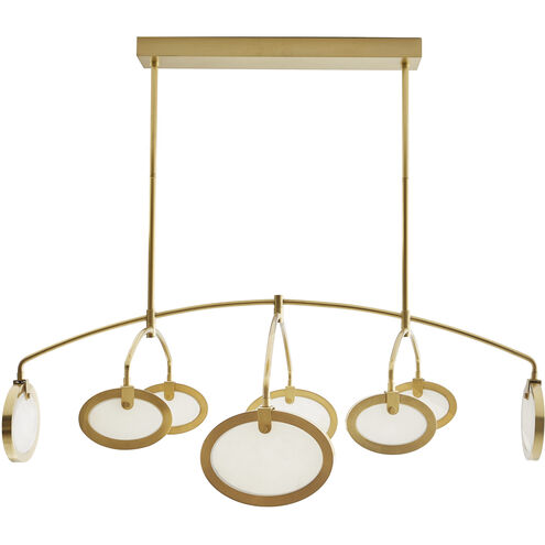 Rosabel 8 Light 56 inch Antique Brass Chandelier Ceiling Light