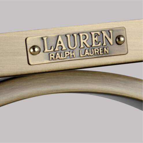 Katie 2 Light Time Worn Brass / Saddle Leather Wall Sconce Wall Light