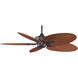 Blades Plastic Composite Palm Brown/Red 22 inch each Fan Blades