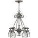 Plantation 5 Light 22.25 inch Polished Antique Nickel Indoor Chandelier Ceiling Light
