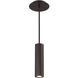 Caliber LED 3 inch Bronze Outdoor Pendant, dweLED