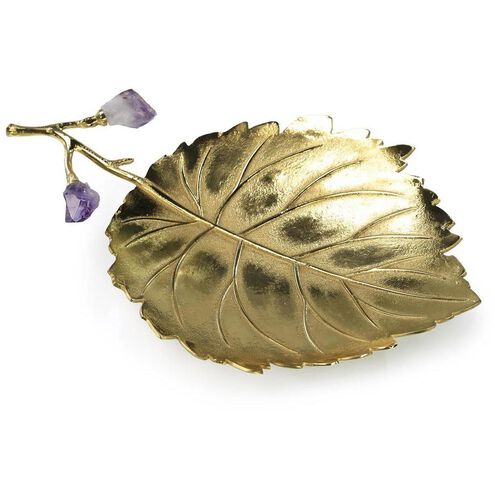 Budding Amethyst Leaf Tray, II