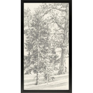 Tree Study Black and Beige and Neutral Framed Art