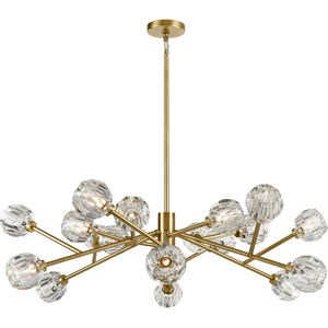 Parisian LED 49 inch Aged Brass Chandelier Ceiling Light