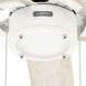 Erling 52 inch Matte White with Bleached Alder/Fresh White Blades Ceiling Fan