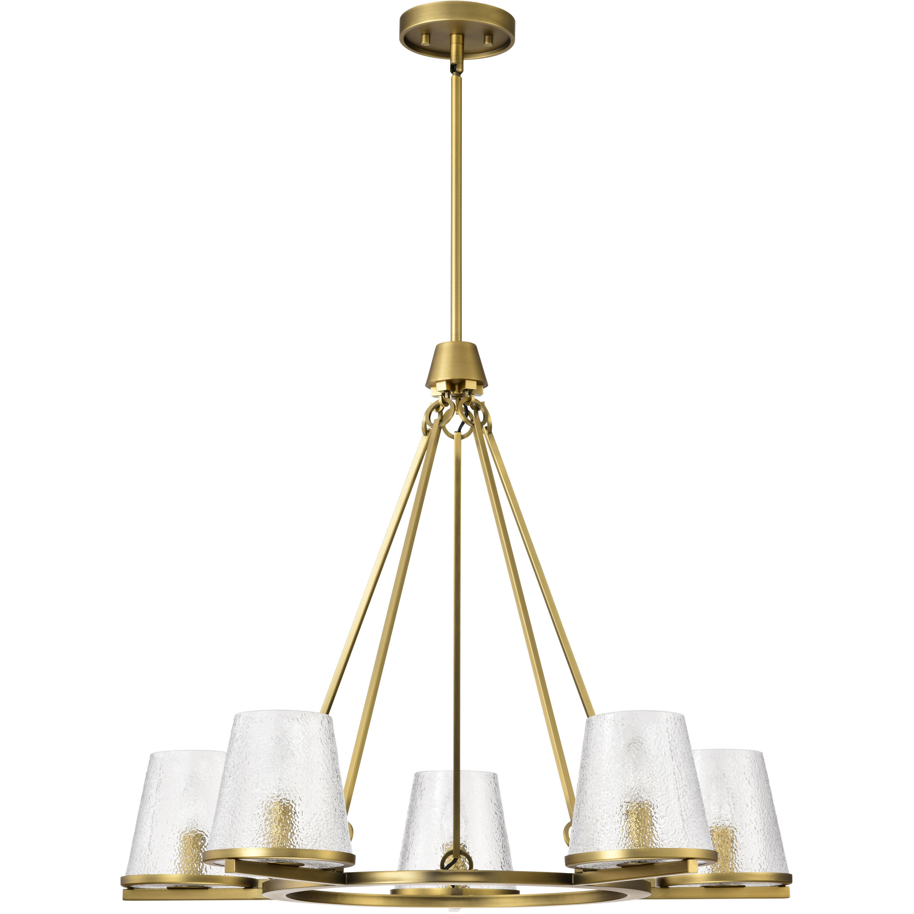 Valentine 30 inch Vintage Brass Chandelier Ceiling Light