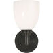 Chapman & Myers Wilton2 1 Light 5 inch Bronze Single Bath Light Wall Light
