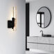 Valira LED 4.3 inch Black Wall Light