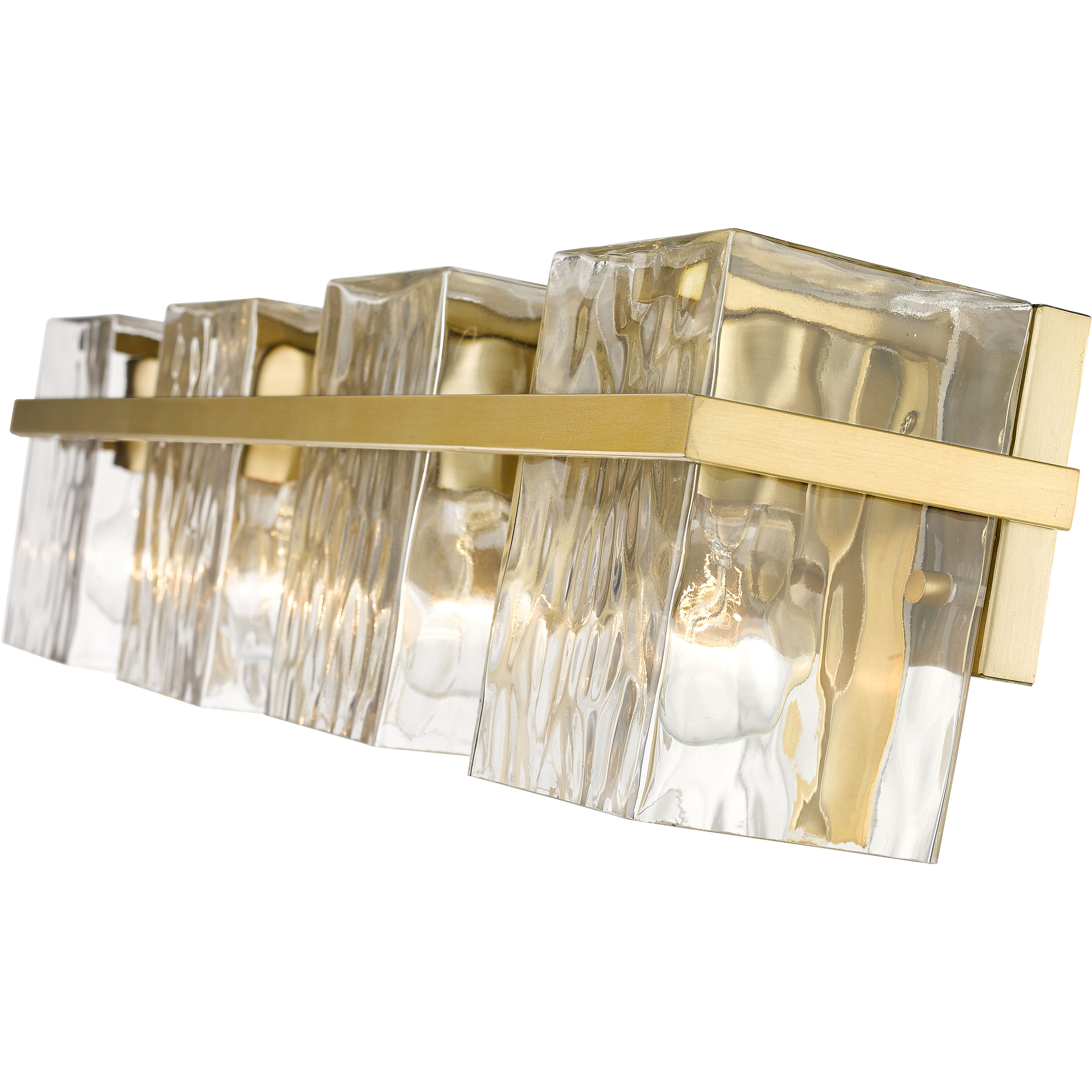 Bennington 4 Light 29.25 inch Modern Gold Vanity Wall Light