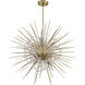Flare 8 Light 24 inch Aged Brass with Acrylic Chandelier Ceiling Light