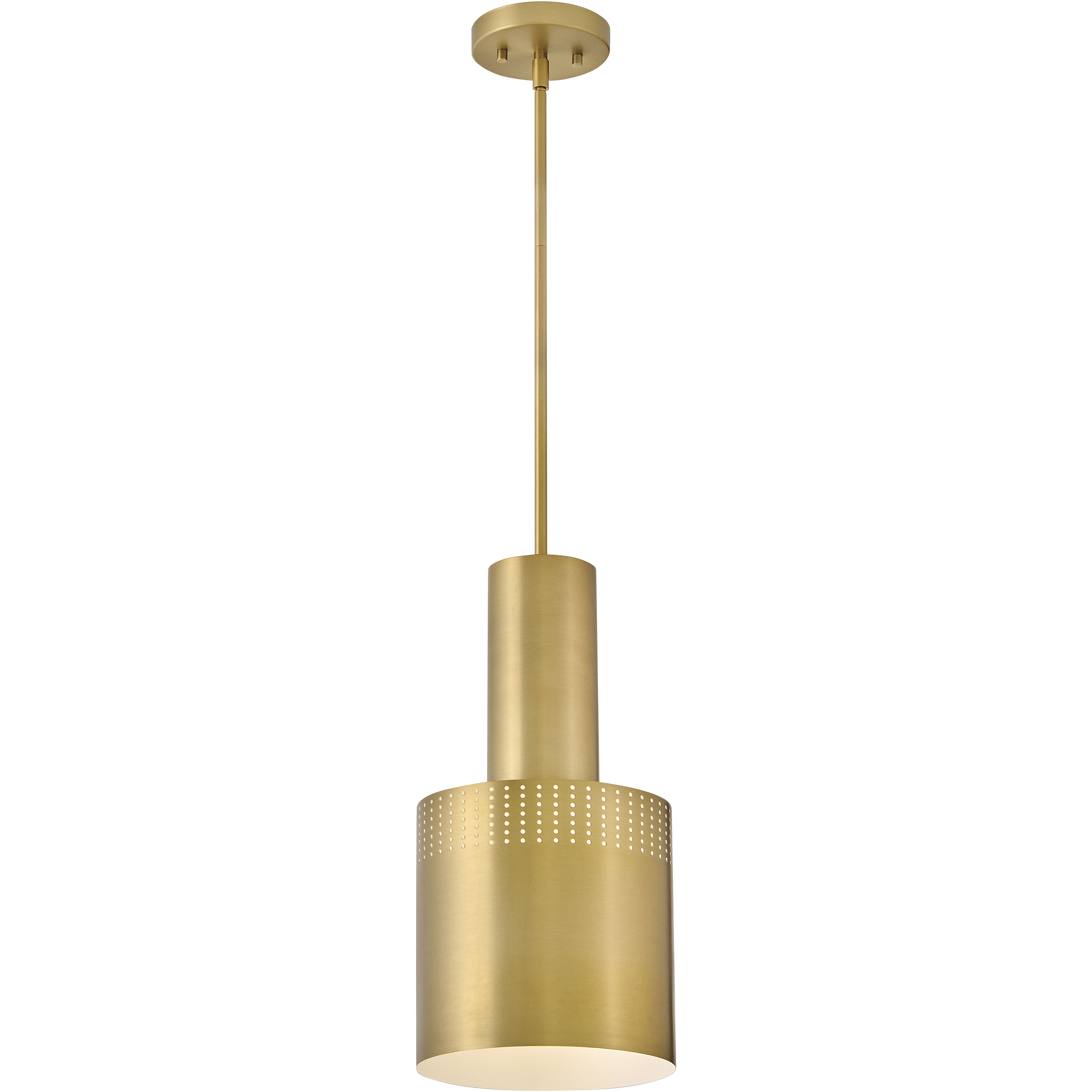 Casey 1 Light 9 inch Lacquered Brass Pendant Ceiling Light