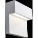 Balance LED 6 inch White Outdoor Wall Light in 4000K, dweLED