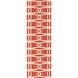 Fallon 96 X 30 inch Bright Orange, Beige Rug
