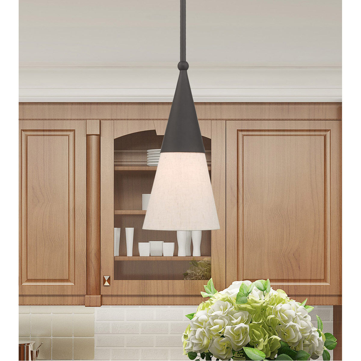 Stockholm 1 Light 6.75 inch Bronze Mini Pendant Ceiling Light