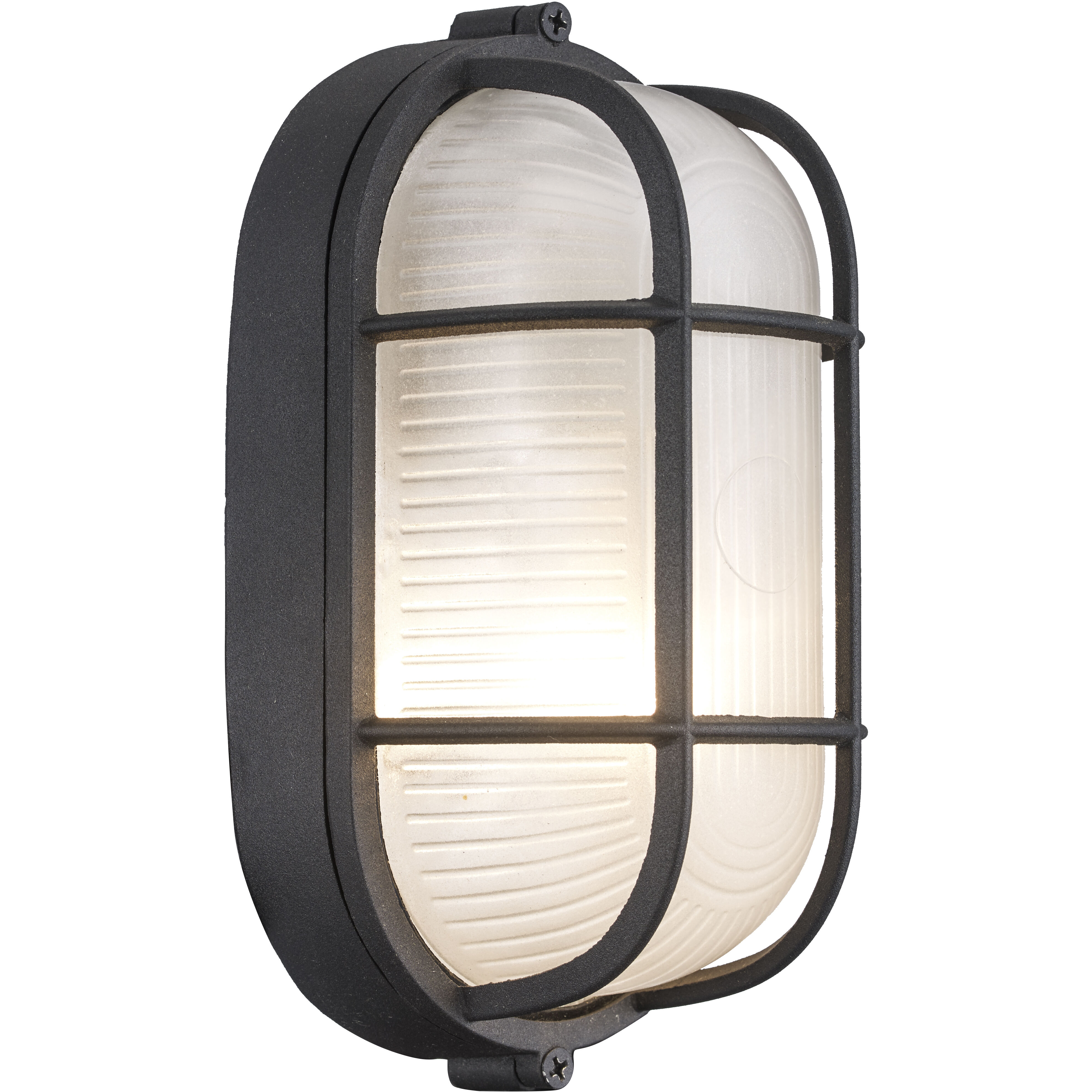 Aria 1 Light 9 inch Black Outdoor Bulkhead