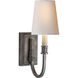 Thomas O'Brien Modern 1 Light 5 inch Sheffield Nickel Decorative Wall Light in Natural Paper