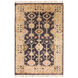 Antique 36 X 24 inch Dark Brown, Tan, Burnt Orange Rug