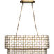 Premiere 7 Light 42 inch Antique Brass Chandelier Ceiling Light, Inline