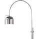 Arc 84 inch 100.00 watt Polished Nickel Floor Lamp Portable Light