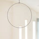 Cirque LED 48 inch Black Pendant Ceiling Light