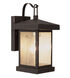 Santa Cruz 1 Light 12 inch Weathered Bronze Outdoor Wall Lantern