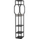 Downtown B Matte Black Bookcase