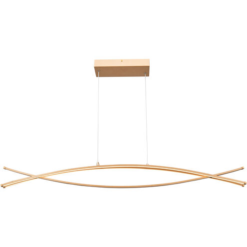 Wishbone LED 2.2 inch Gold Pendant Ceiling Light