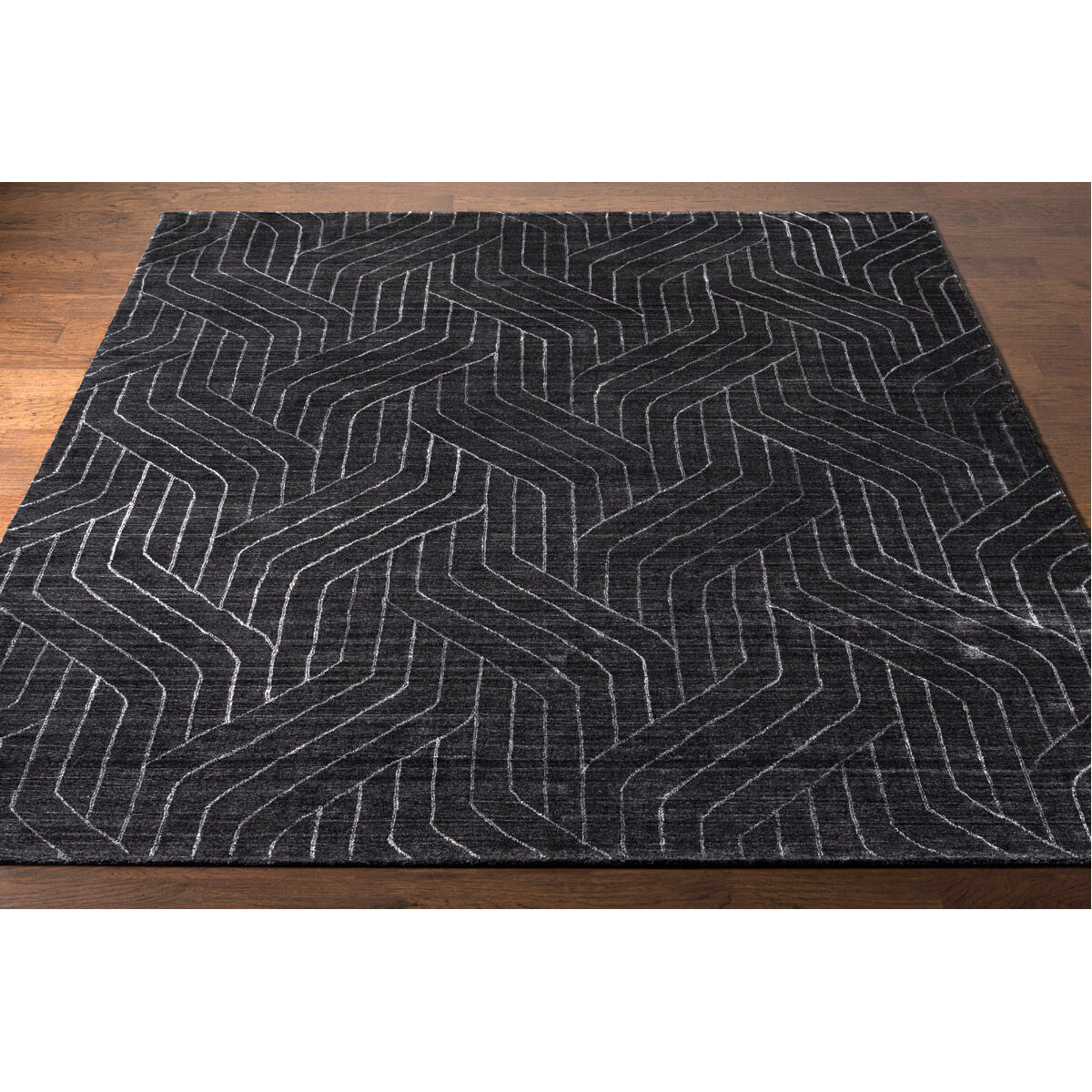 Hightower 120 X 96 inch Charcoal Rug in 8 x 10, Rectangle