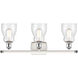 Ballston Ellery LED 26 inch White and Polished Chrome Bath Vanity Light Wall Light in Seedy Glass, Ballston