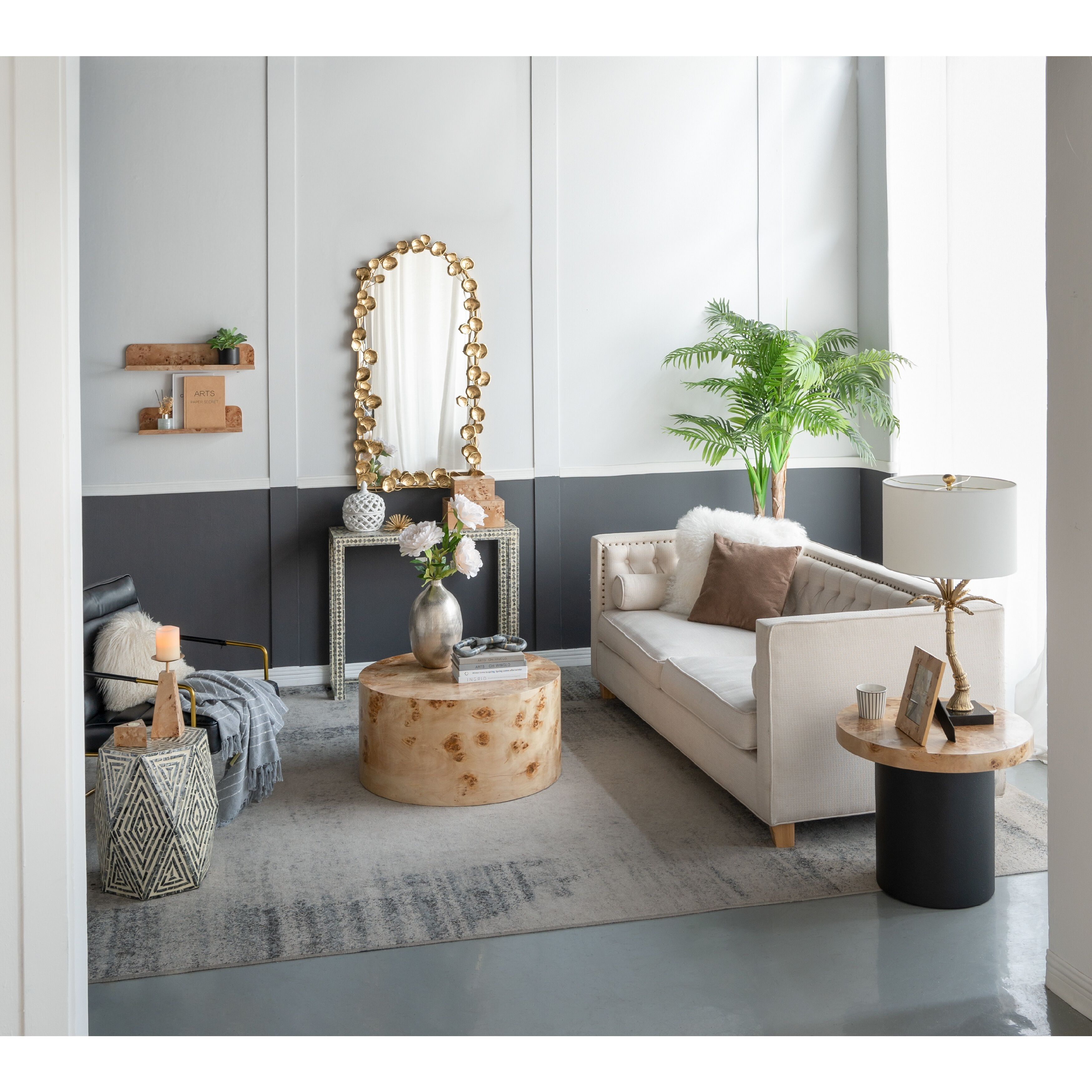 Burl 31.5 inch Brown Coffee Table