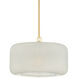 Beechurst 1 Light 20 inch Aged Brass Pendant Ceiling Light