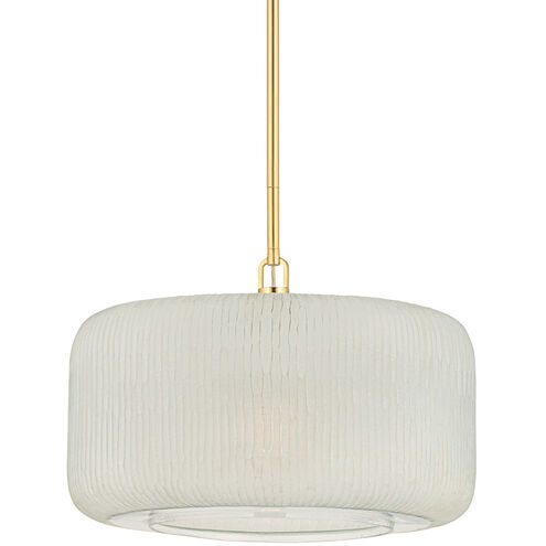 Beechurst 1 Light 20 inch Aged Brass Pendant Ceiling Light