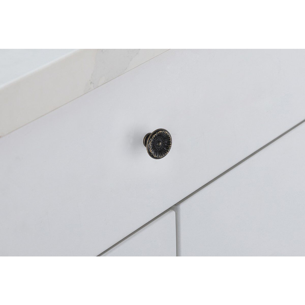 Corio Antique Bronze Hardware Cabinet Knob, Set of 10