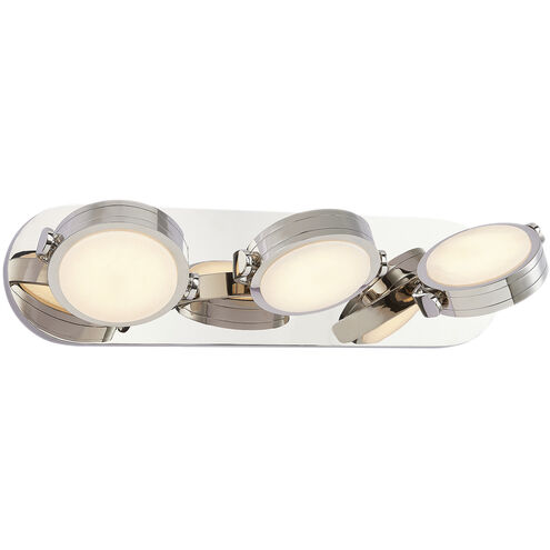 Blanco LED 25.75 inch Polished Nickel and Alabaster Bath Vanity Light Wall Light
